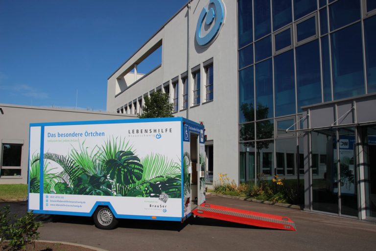 Mobiler Toilettenwagen der Lebenshilfe Braunschweig